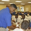 Serving during Thanksgiving Lunch
