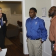 Business leaders touring Hepper Cottage Business leaders touring Hepper Cottage